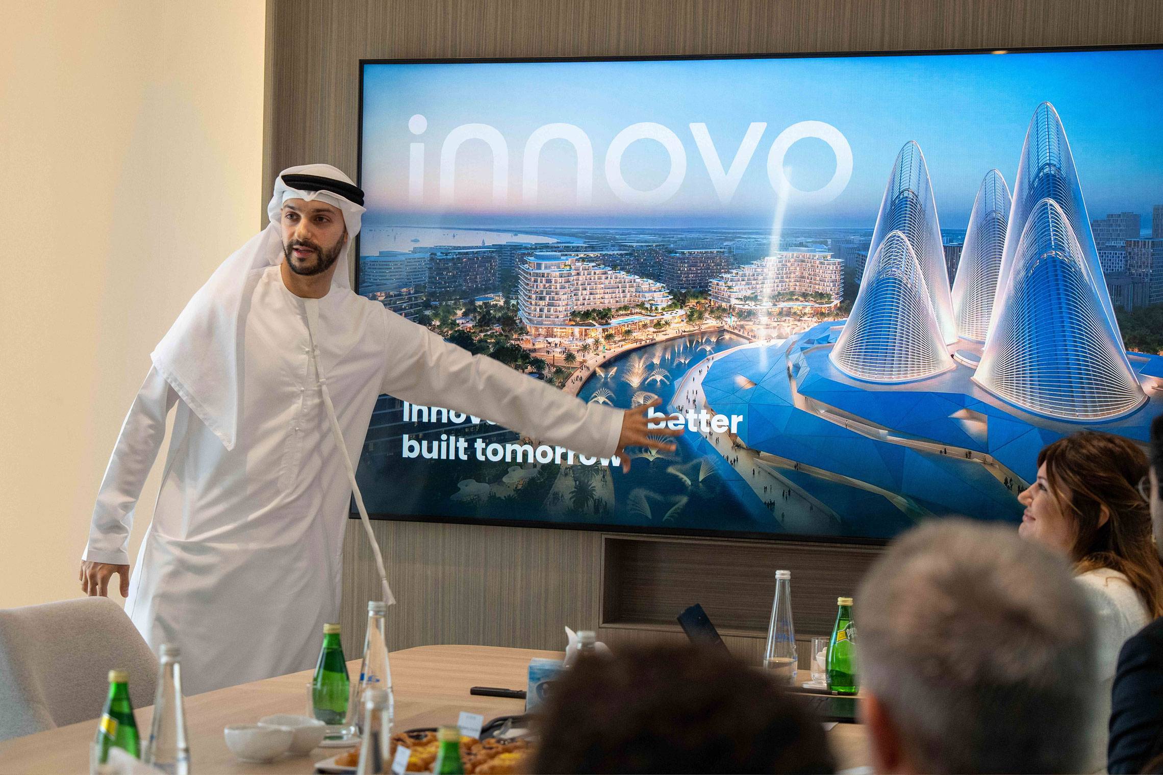 Innovo presentation of a waterfront development to UAE government officials