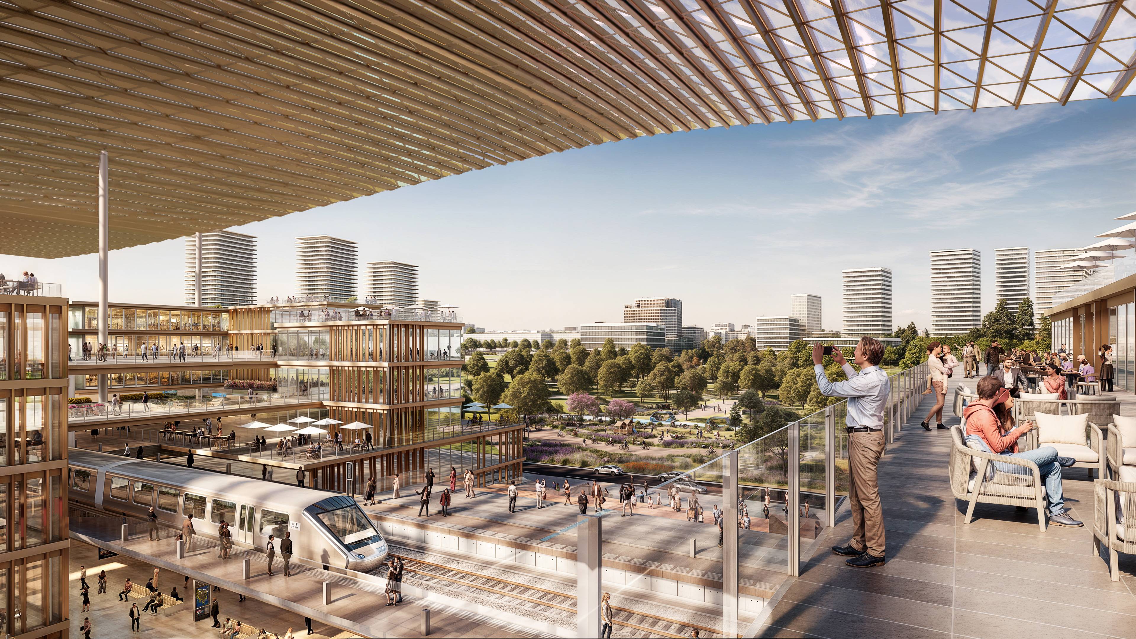 Rendering of Wadi Yemm by Modon in Ras El Hekma, Innovo and REDCON contract announcement, Egypt